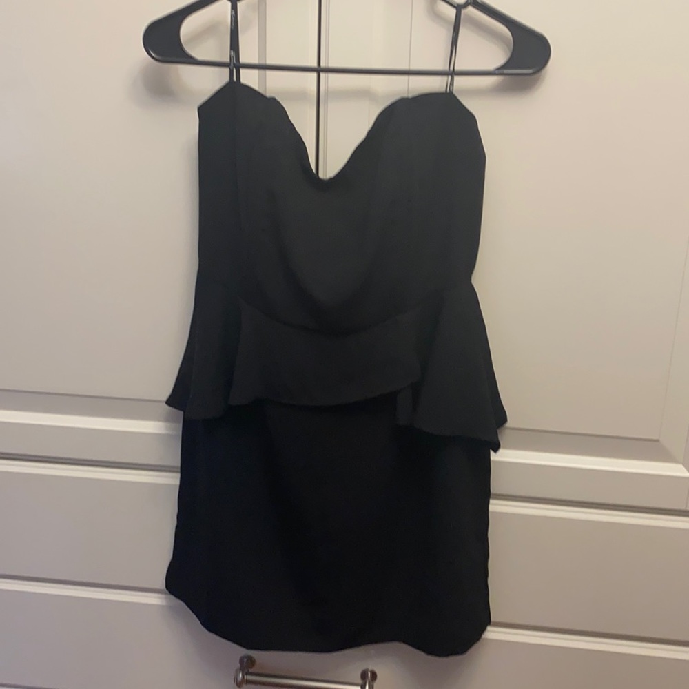 Black peplum dress- tags still on, never worn!!!